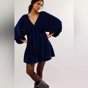 Free People Portia Velvet Mini Dress